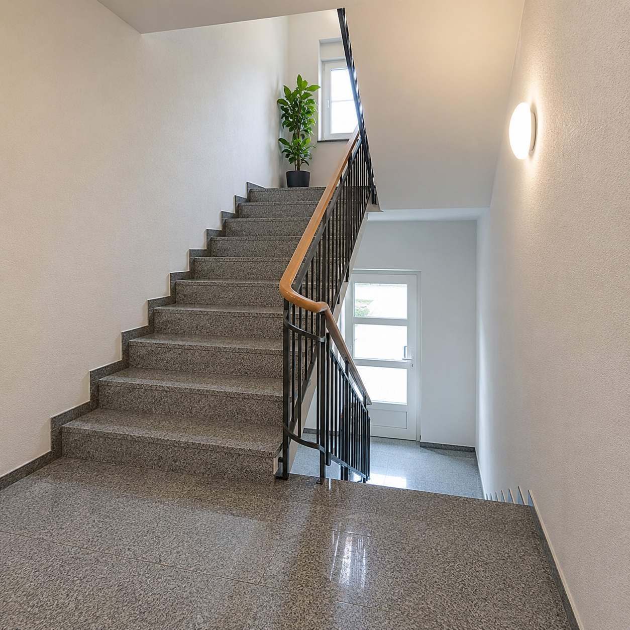 Treppenhausreinigung in Berlin – professionell gereinigt von Hirt's Solutions